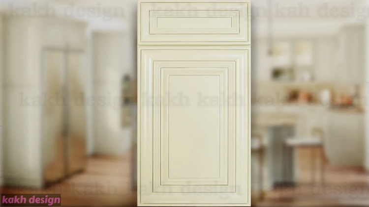 کابینت نئوکلاسیک آکس چوب روکش وکیوم کره ای کد 2 رنگ صدفی