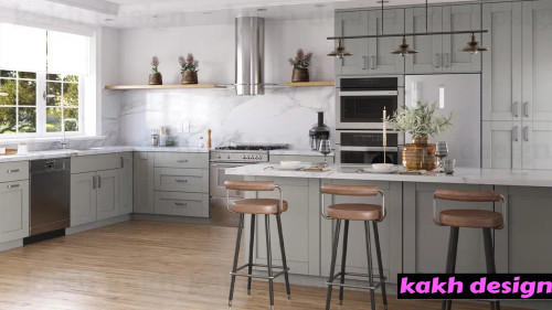 کابینت نئوکلاسیک روکش وکیوم سوپر مات کره ای کد 1