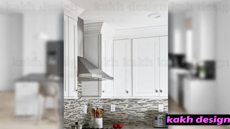 کابینت نئوکلاسیک سفید روکش وکیوم سوپر مات کره ای کد 1