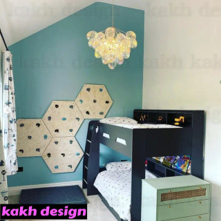 دیواره صخره نوردی چوبی شش ضلعی کد 75754