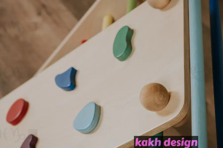 اسباب بازی مونته سوری مثلث پیکلر تاشو با سرسره و بارفیکس کاخ دیزاین کد 0303