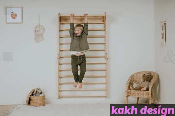 اسباب بازی مونته سوری مثلث پیکلر تاشو با سرسره و بارفیکس کاخ دیزاین کد 0303