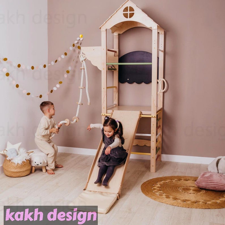 مجموعه بازی مونتهسوری برج چوبی بازی کد B01