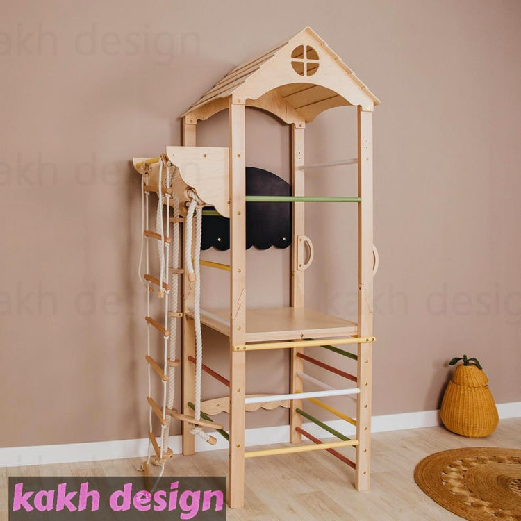 مجموعه بازی مونتهسوری برج چوبی بازی کد B01