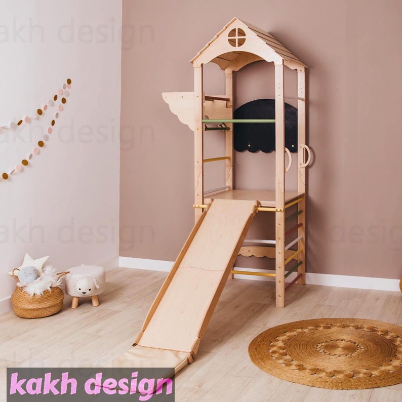 مجموعه بازی مونته‌سوری برج چوبی بازی کد B01