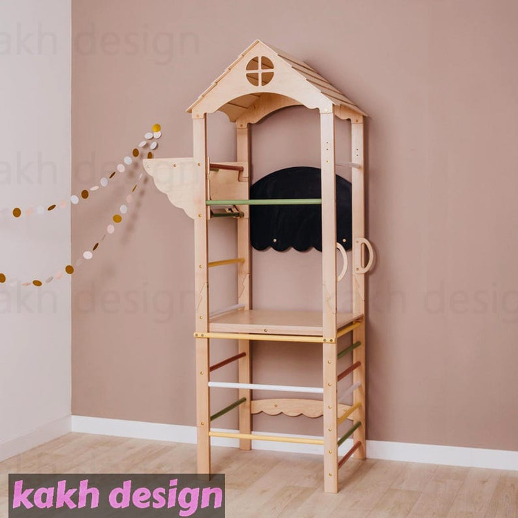 مجموعه بازی مونتهسوری برج چوبی بازی کد B01