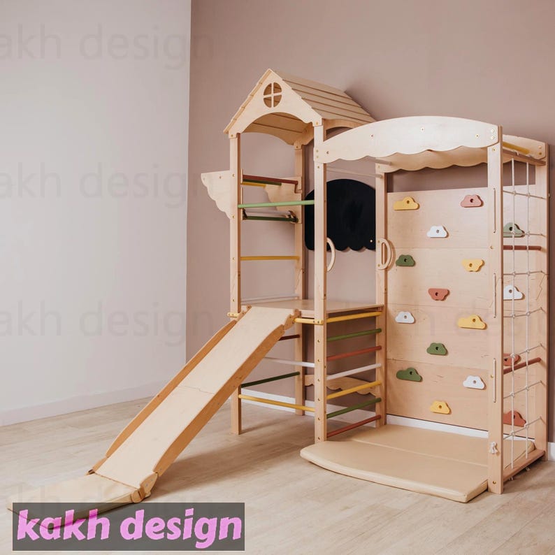 مجموعه بازی مونته‌سوری برج چوبی بازی کد B02