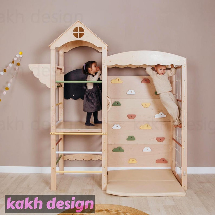مجموعه بازی مونتهسوری برج چوبی بازی کد B02