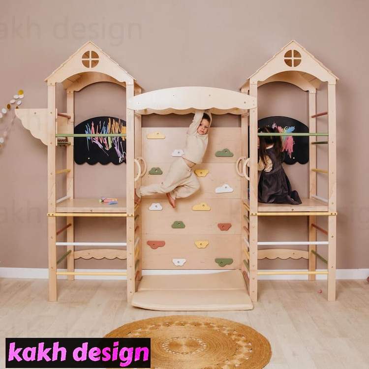 مجموعه بازی مونتهسوری برج چوبی بازی کد b03