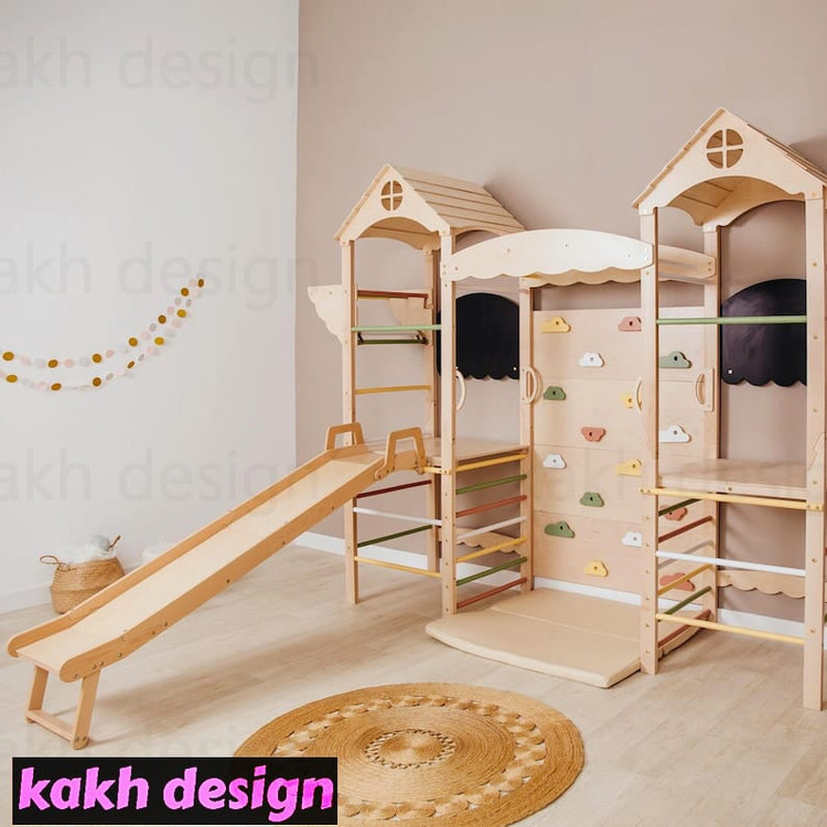 مجموعه بازی مونتهسوری برج چوبی بازی کد b03