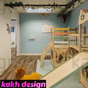 مجموعه بازی مونتهسوری برج چوبی بازی کد b04