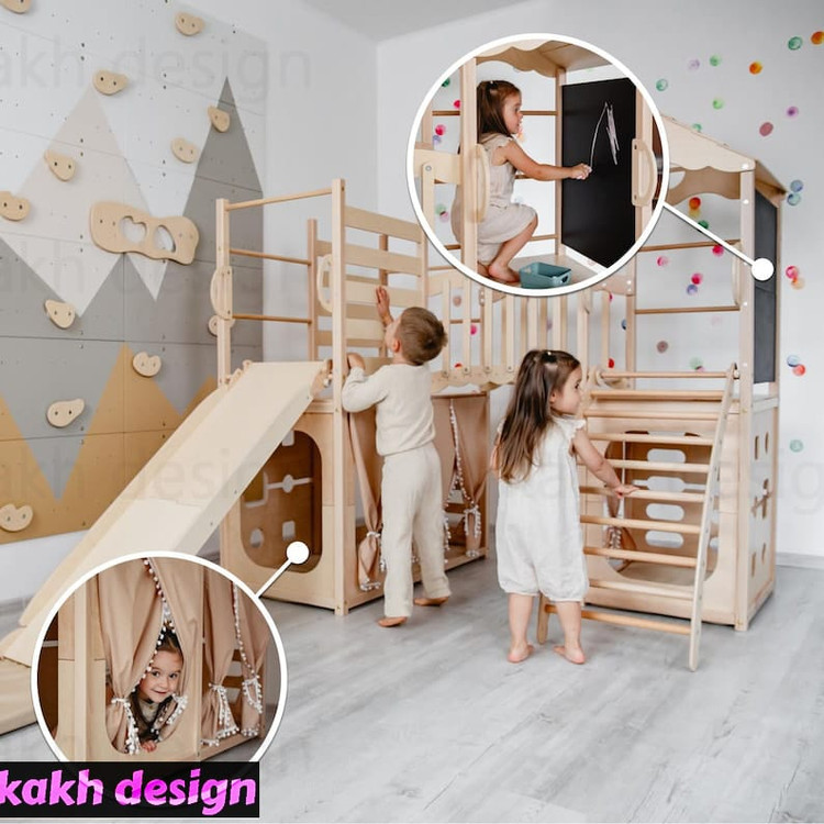 مجموعه بازی مونتهسوری برج چوبی بازی کد b04