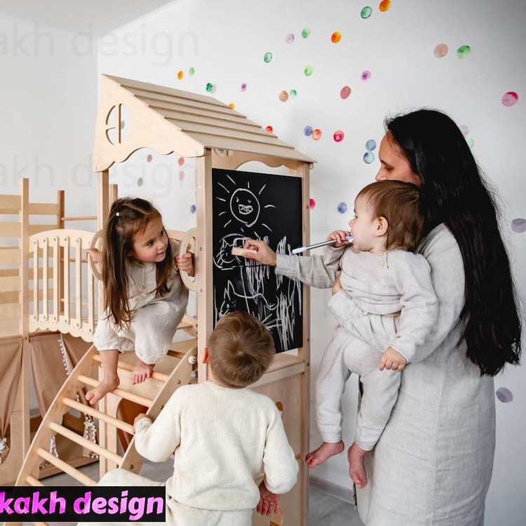 مجموعه بازی مونتهسوری برج چوبی بازی کد b04