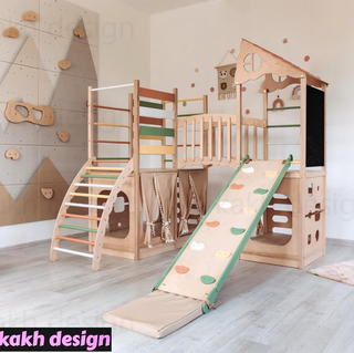 مجموعه بازی مونتهسوری برج چوبی بازی کد b04